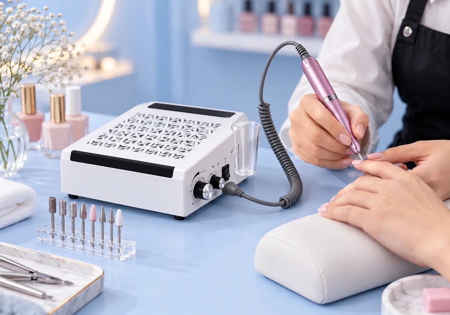 The Professional Nail Drill Machine That Does Three Jobs at Once