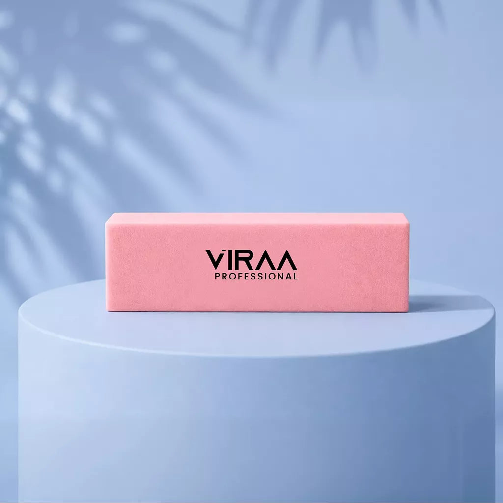 VIRAA Professional Block Buffer in Pink