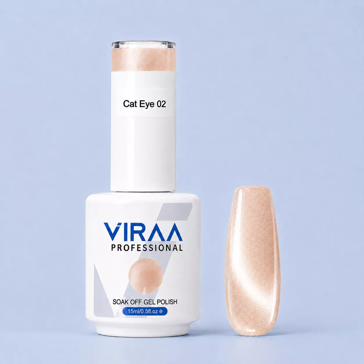 VIRAA Professional Cat Eye Gel Polish 15ml in shade 02