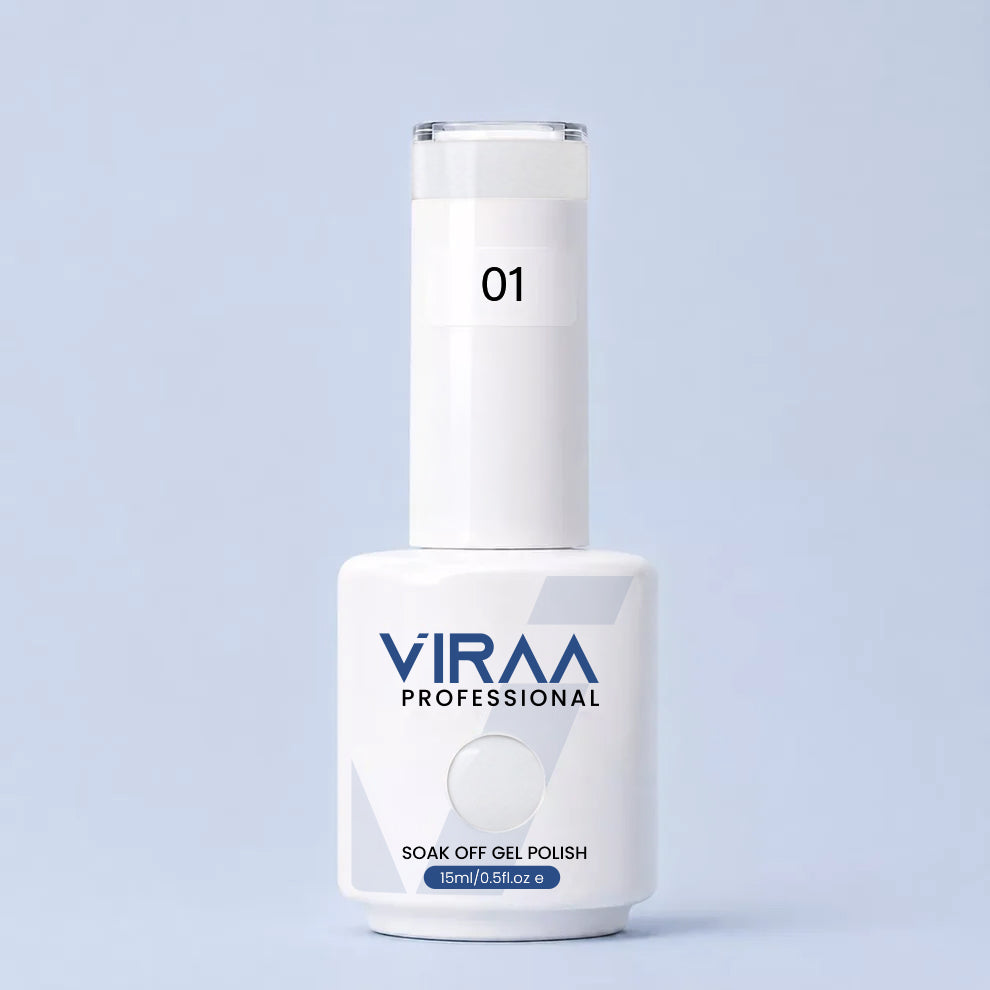VIRAA Professional Glassy Nude Gel Collection 15ml in GN 01