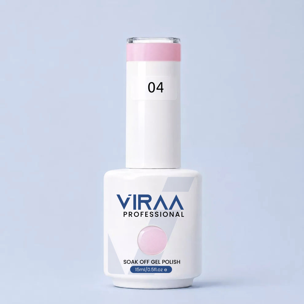VIRAA Professional Glassy Nude Gel Collection 15ml in GN 04