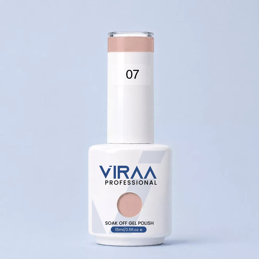 VIRAA Professional Glassy Nude Gel Collection 15ml in GN 07
