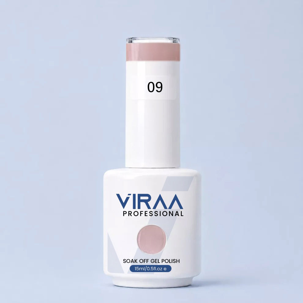 VIRAA Professional Glassy Nude Gel Collection 15ml in GN 09