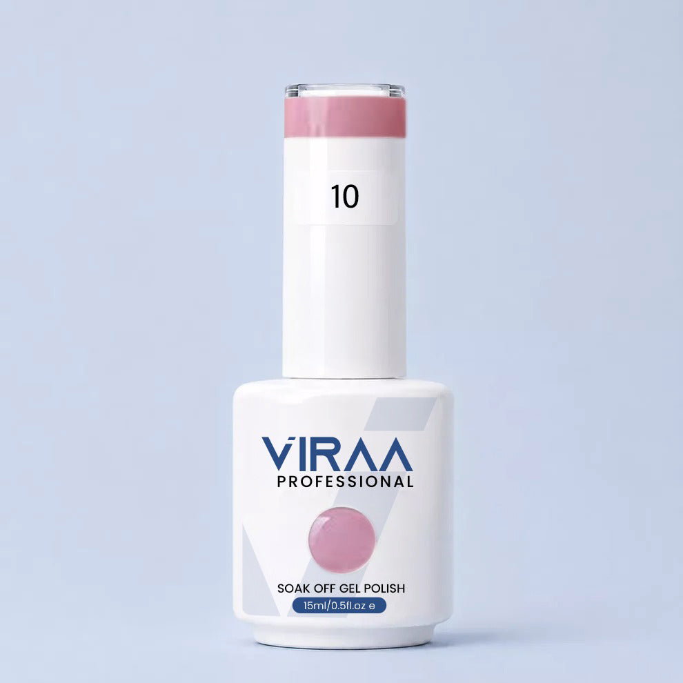 VIRAA Professional Glassy Nude Gel Collection 15ml in GN 10