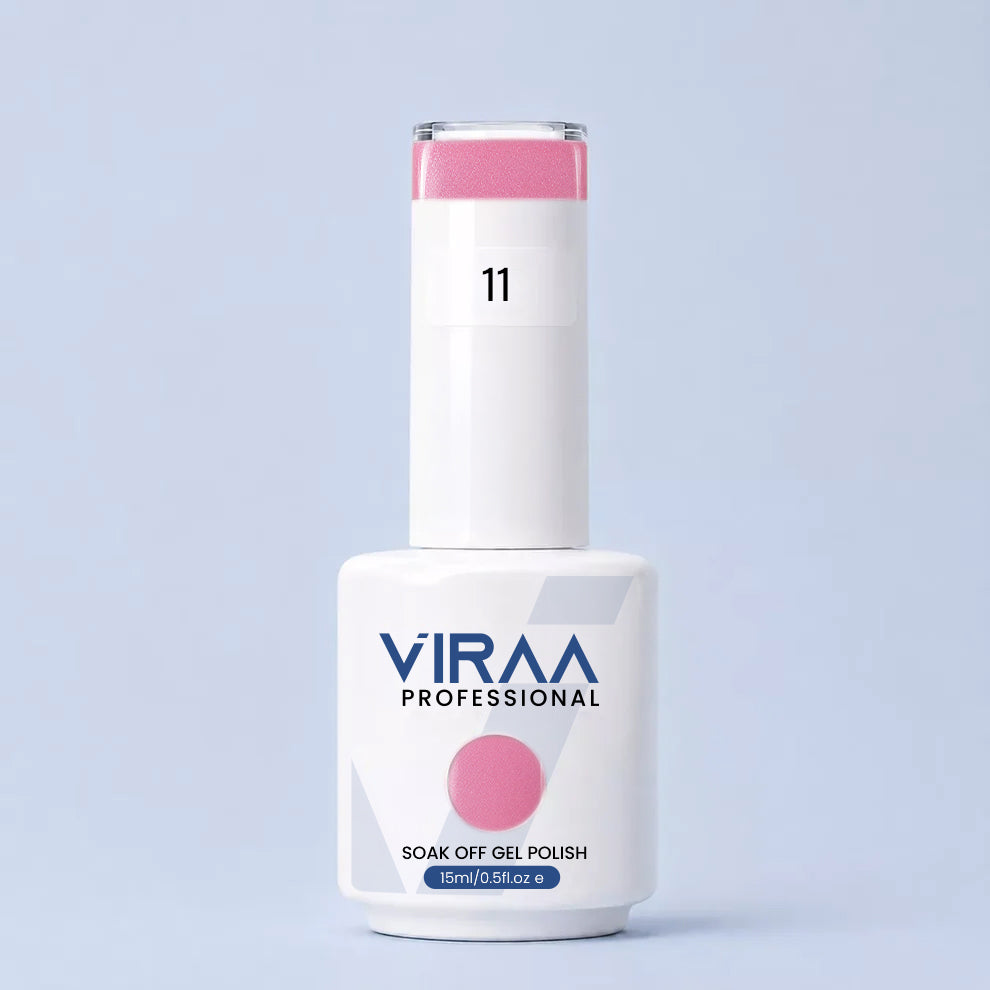 VIRAA Professional Glassy Nude Gel Collection 15ml in GN 11