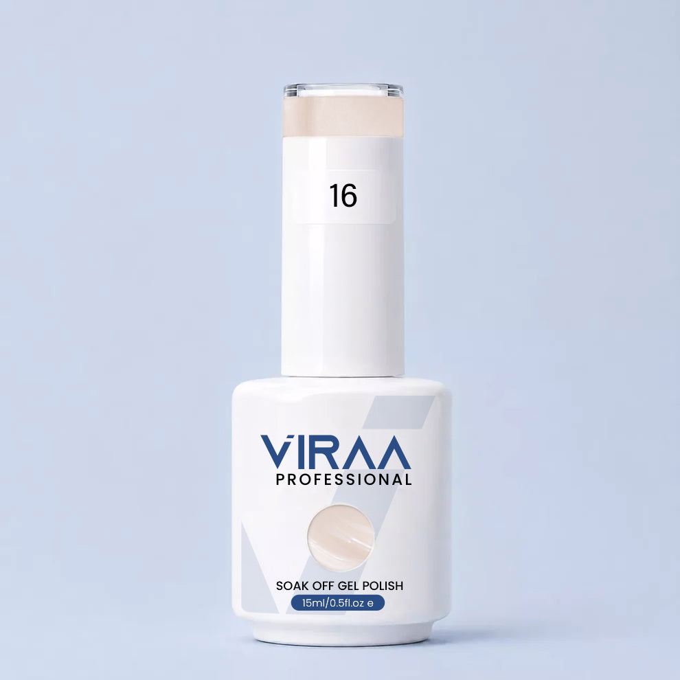 VIRAA Professional Glassy Nude Gel Collection 15ml in GN 16