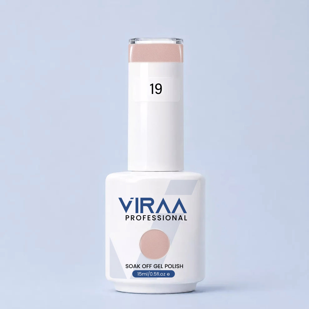 VIRAA Professional Glassy Nude Gel Collection 15ml in GN 19