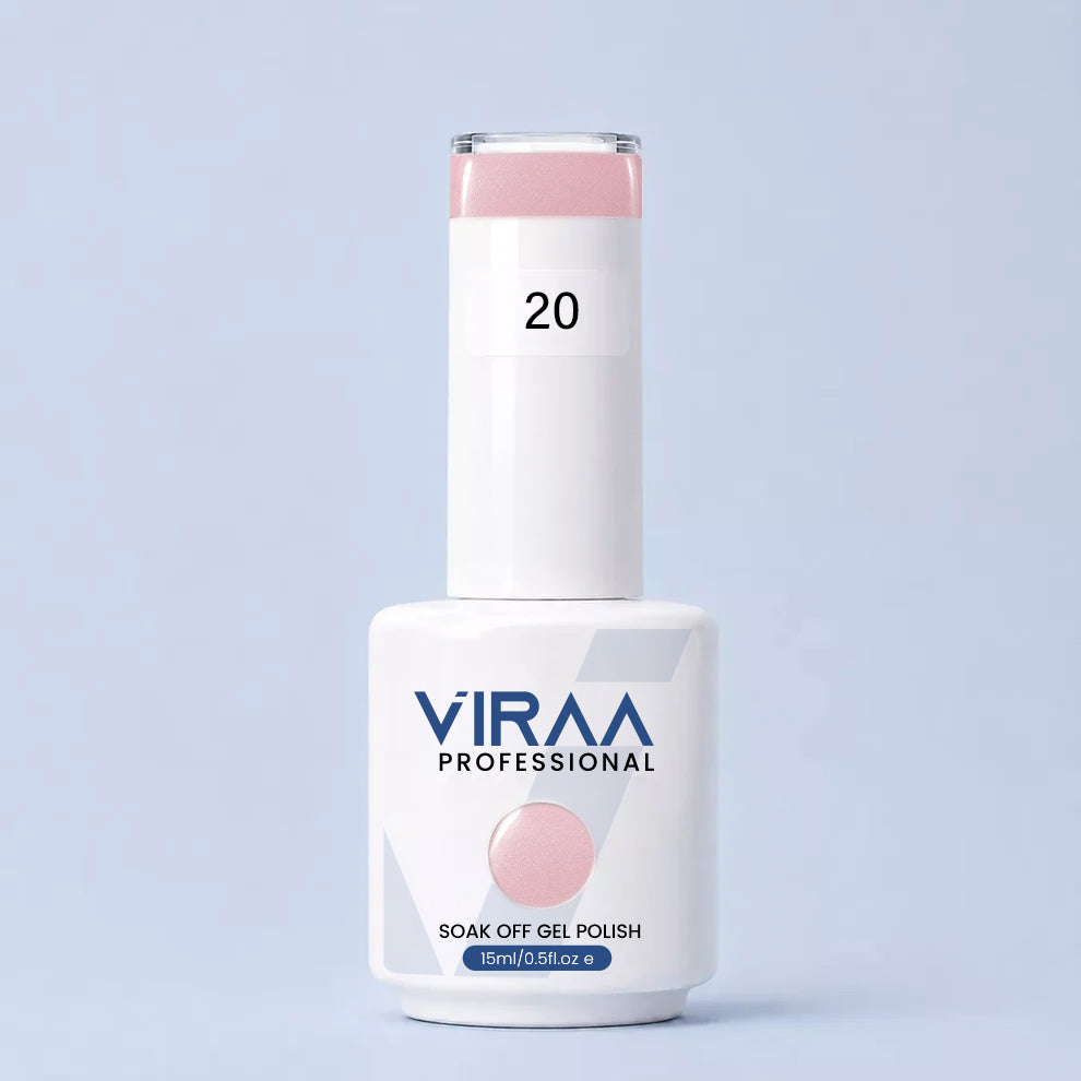 VIRAA Professional Glassy Nude Gel Collection 15ml in GN 20
