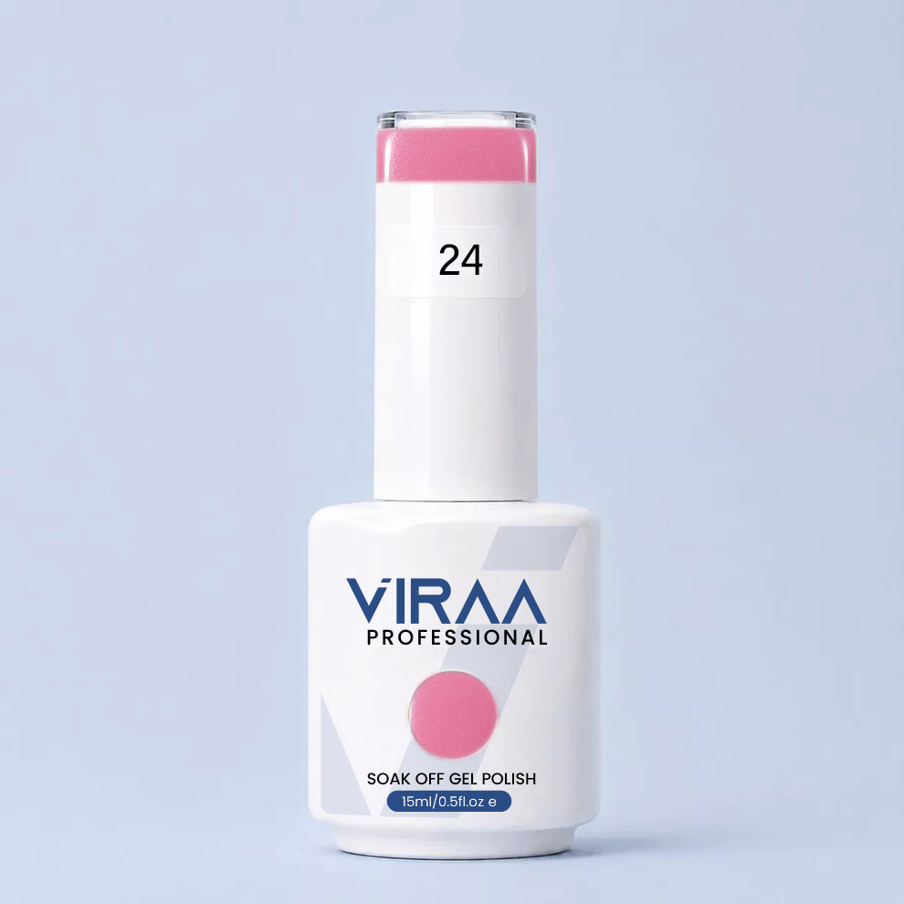 VIRAA Professional Glassy Nude Gel Collection 15ml in GN 24