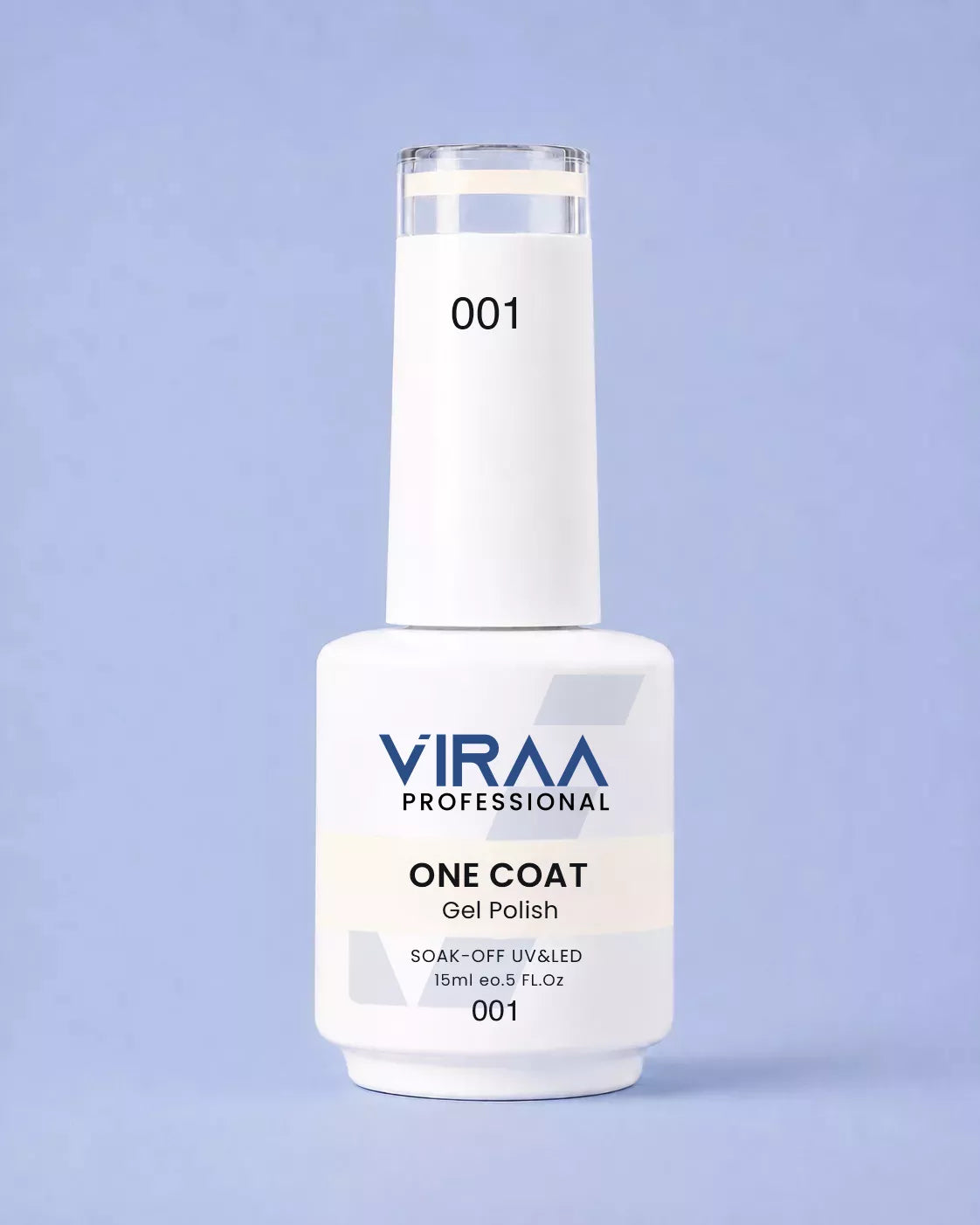 VIRAA Professional 128 Color One Coat Gel Polish 15ml in shade 01