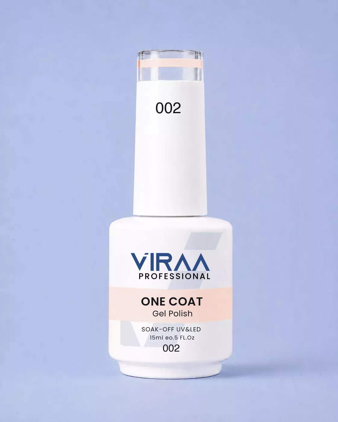 VIRAA Professional 128 Color One Coat Gel Polish 15ml in shade 02