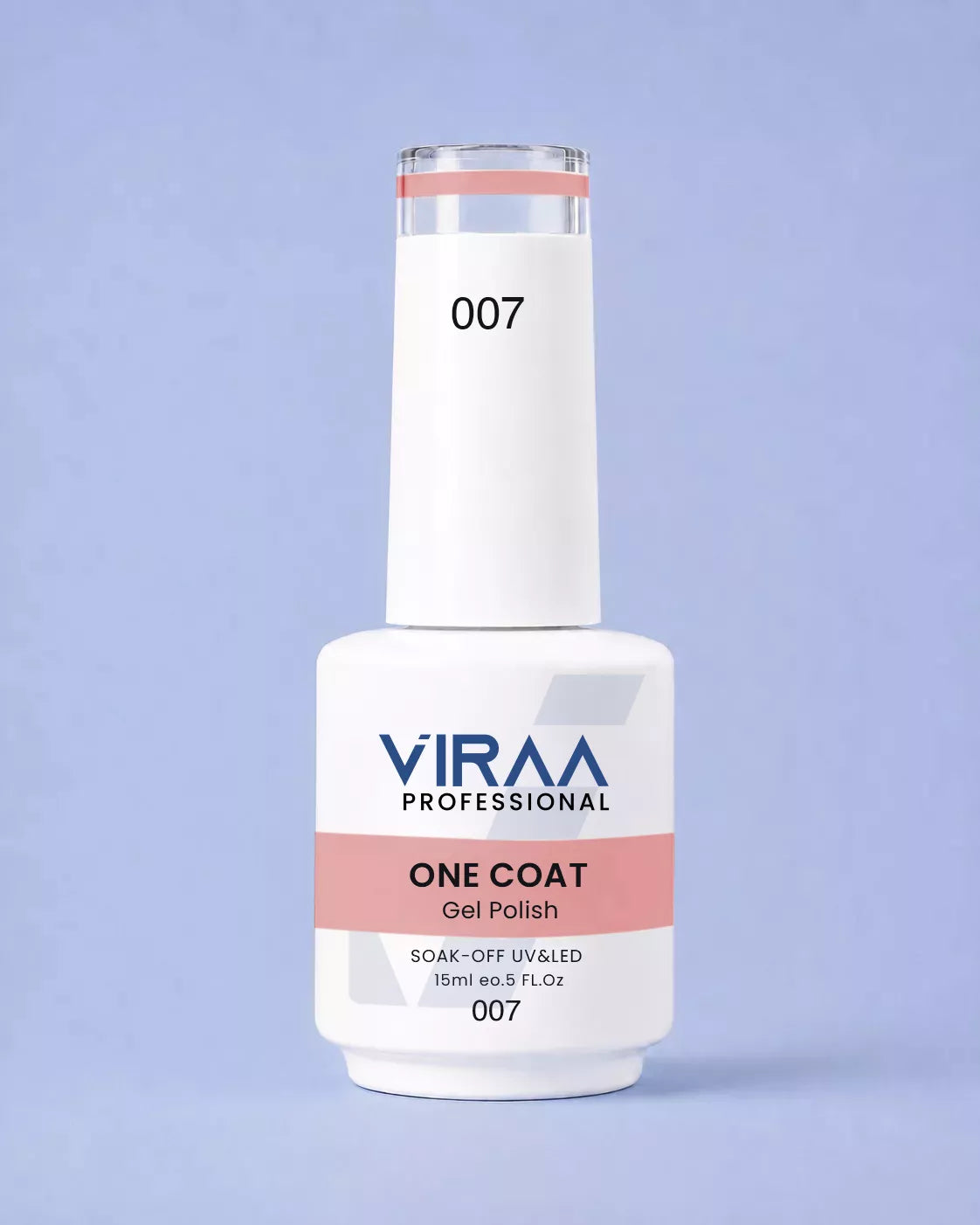 VIRAA Professional 128 Color One Coat Gel Polish 15ml in shade 07