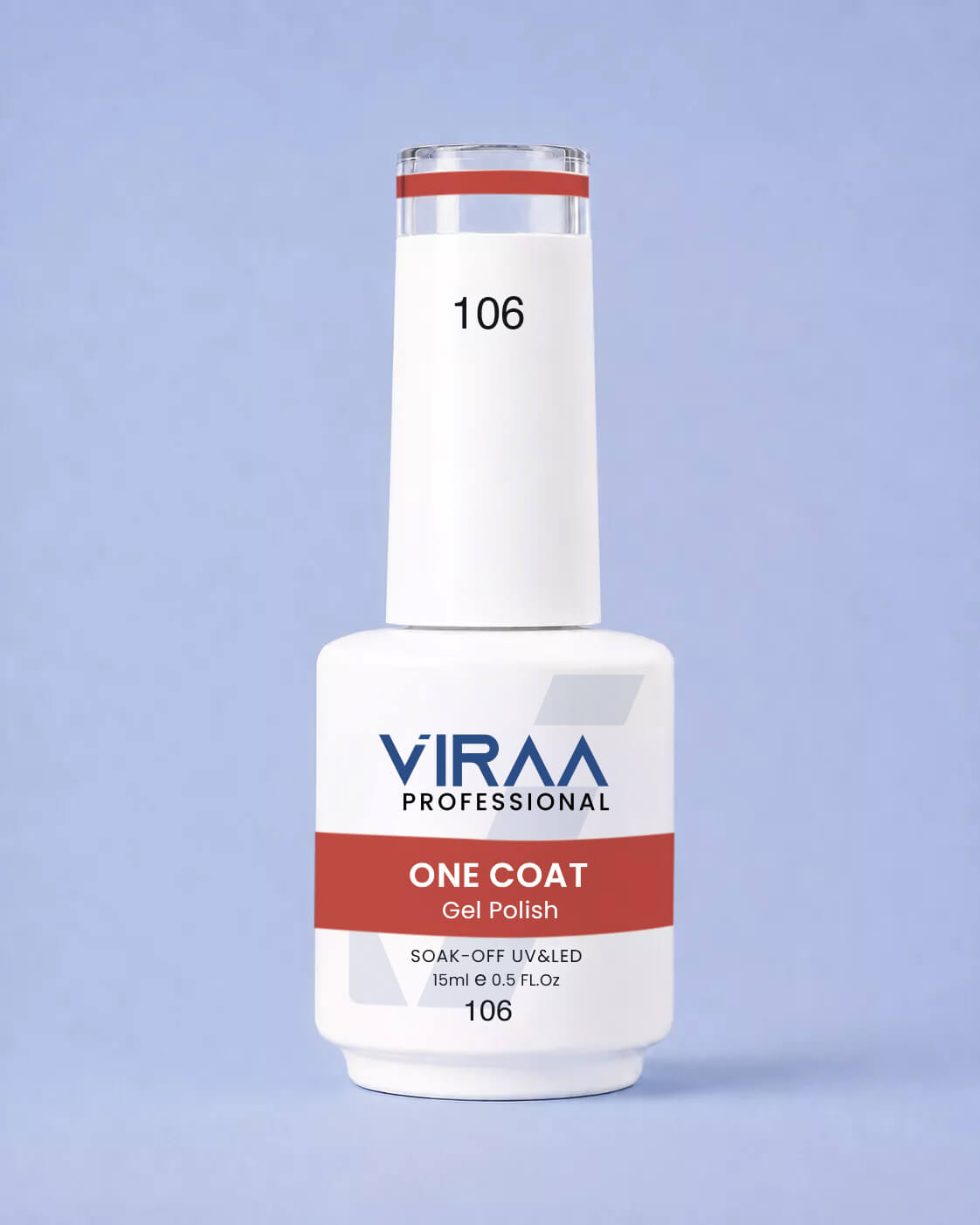 VIRAA Professional 128 Color One Coat Gel Polish 15ml in shade 106