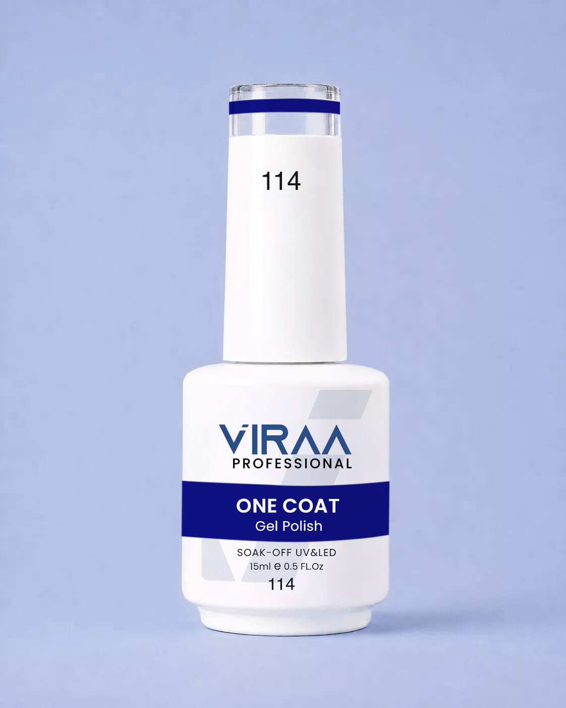 VIRAA Professional 128 Color One Coat Gel Polish 15ml in shade 114