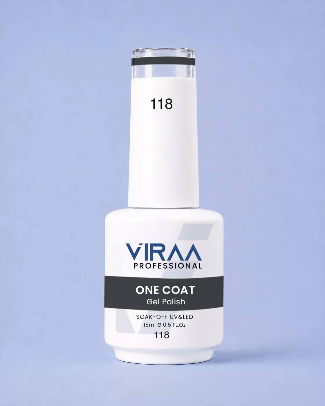 VIRAA Professional 128 Color One Coat Gel Polish 15ml in shade 118