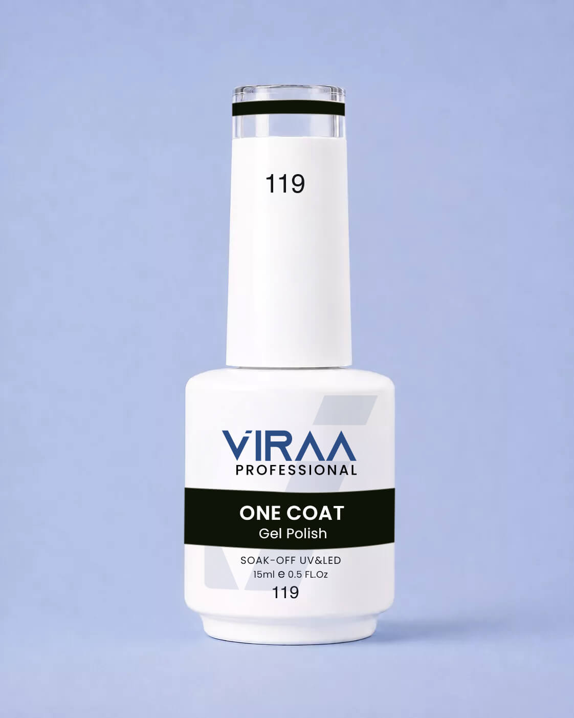 VIRAA Professional 128 Color One Coat Gel Polish 15ml in shade 119