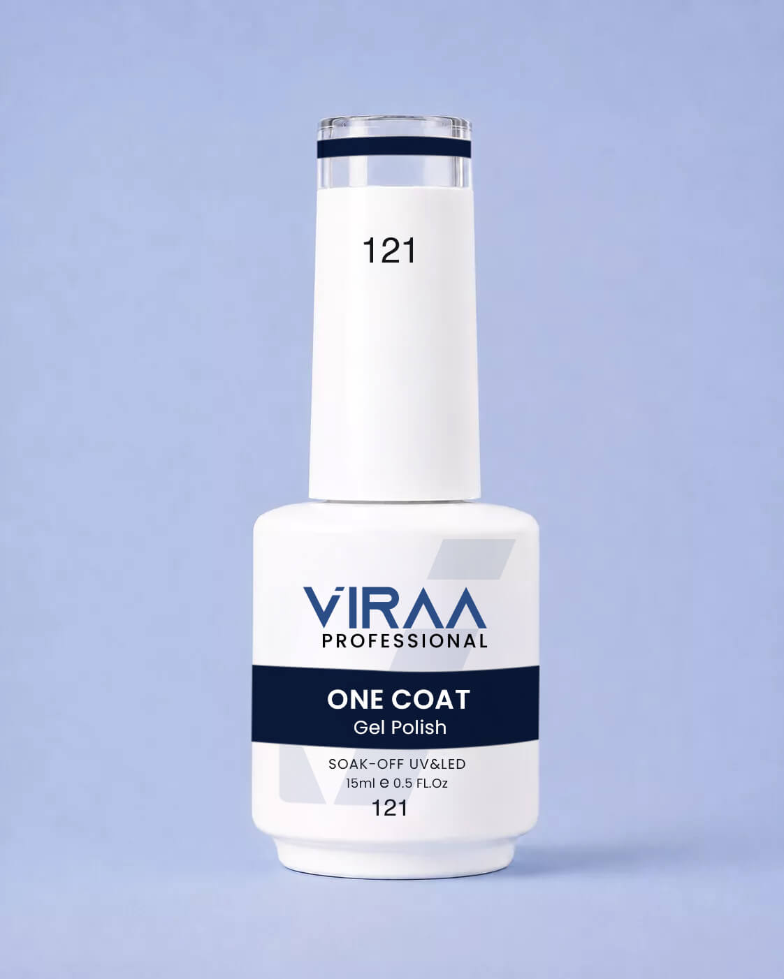 VIRAA Professional 128 Color One Coat Gel Polish 15ml in shade 121