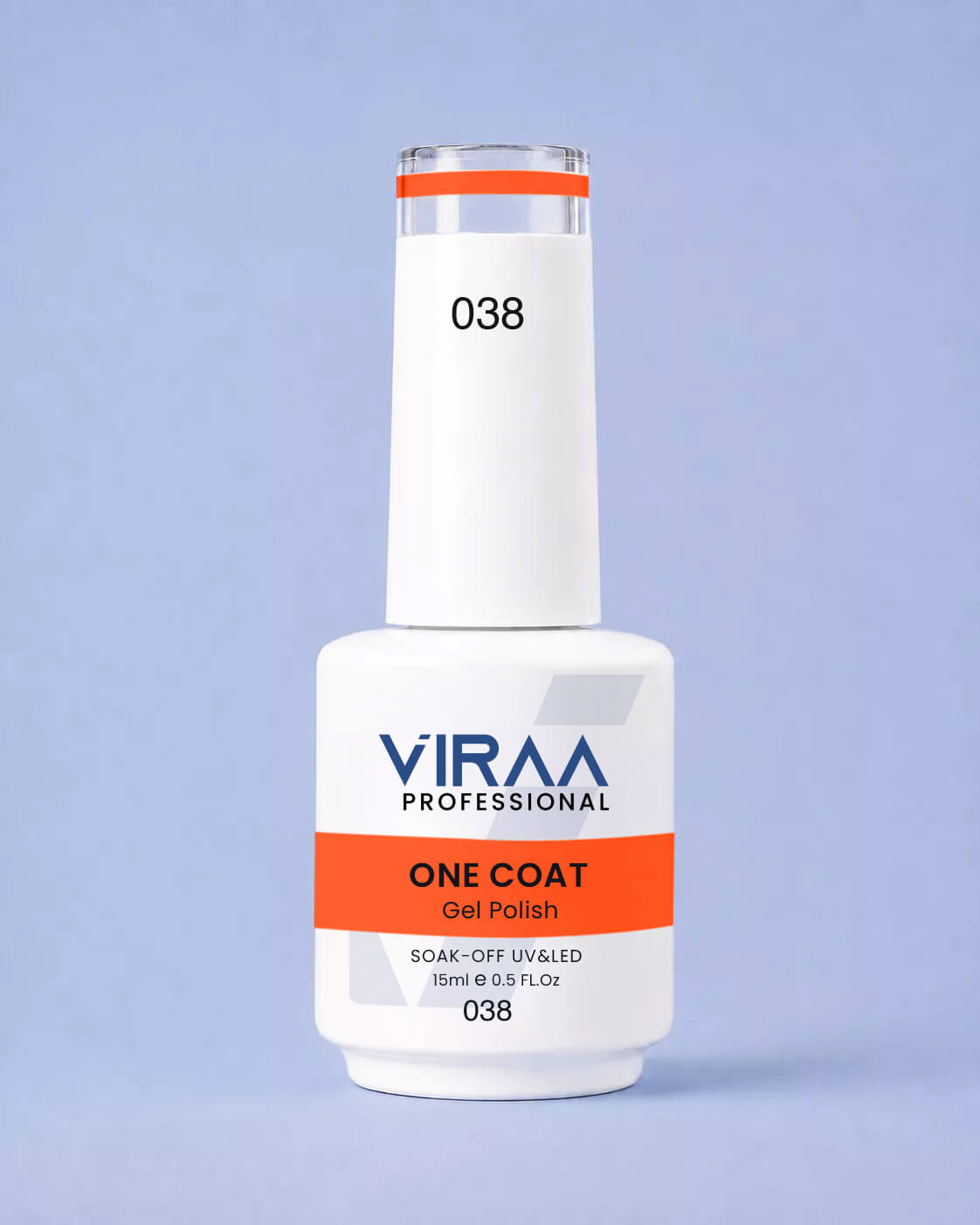 VIRAA Professional 128 Color One Coat Gel Polish 15ml in shade 38