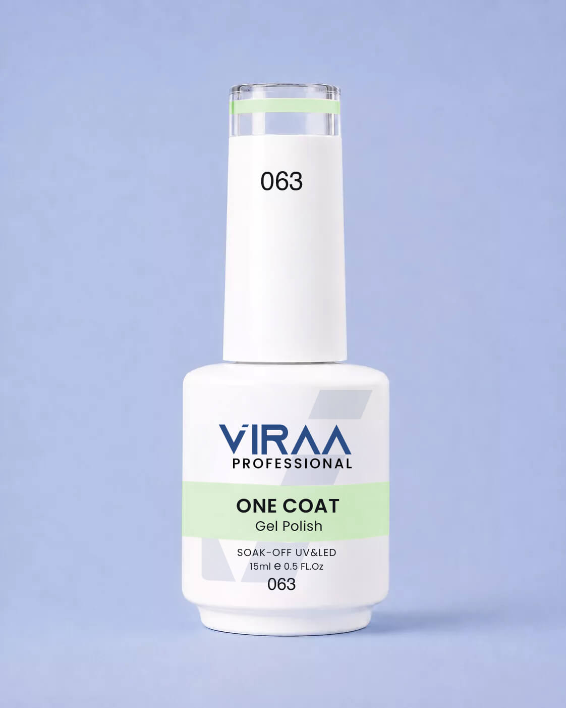VIRAA Professional 128 Color One Coat Gel Polish 15ml in shade 63