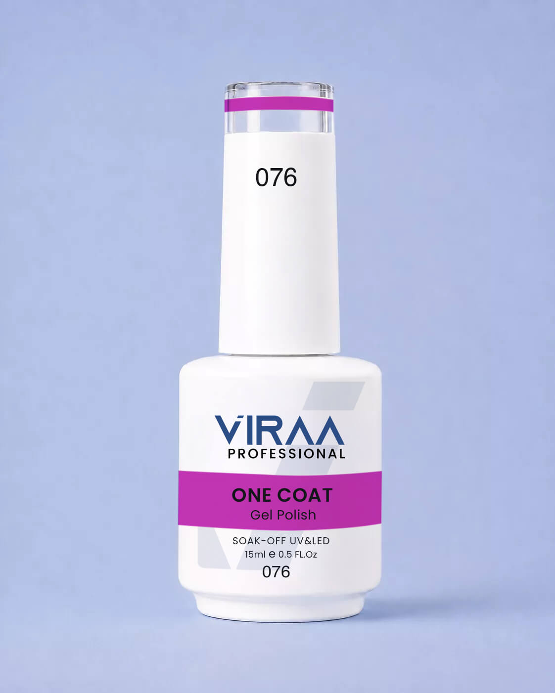 VIRAA Professional 128 Color One Coat Gel Polish 15ml in shade 76
