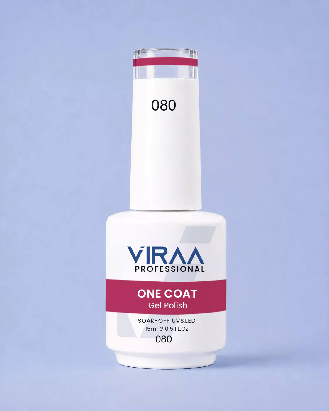VIRAA Professional 128 Color One Coat Gel Polish 15ml in shade 80