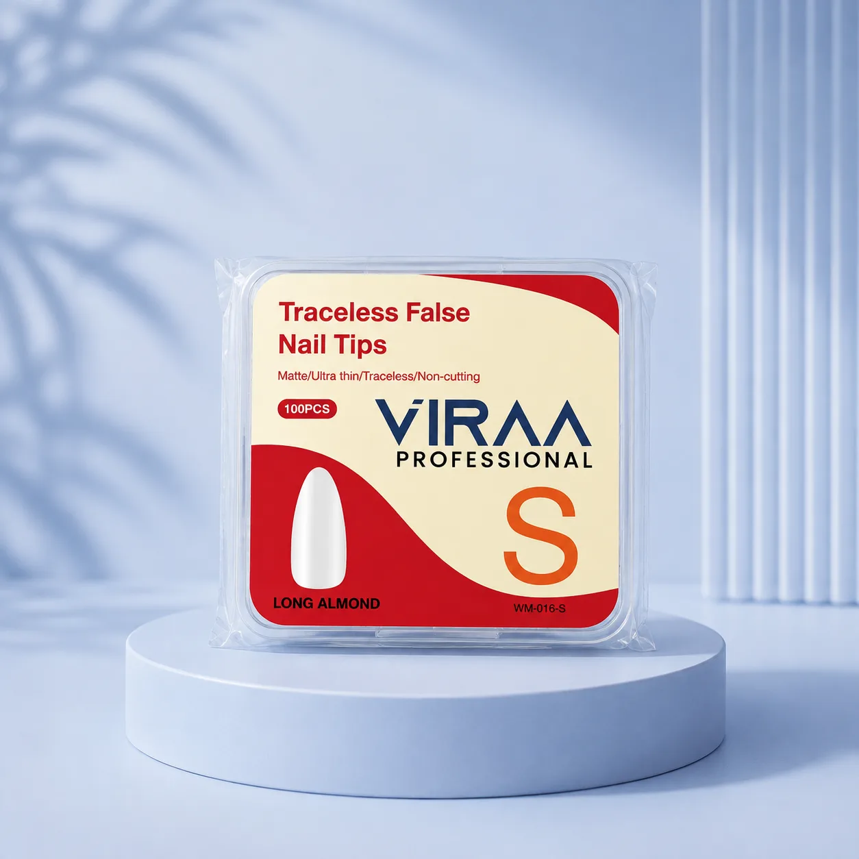 VIRAA Professional Traceless False Nail Tips in Long Almond